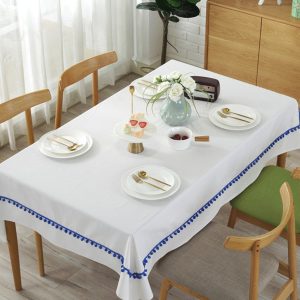 nappe blanche rectangulaire
