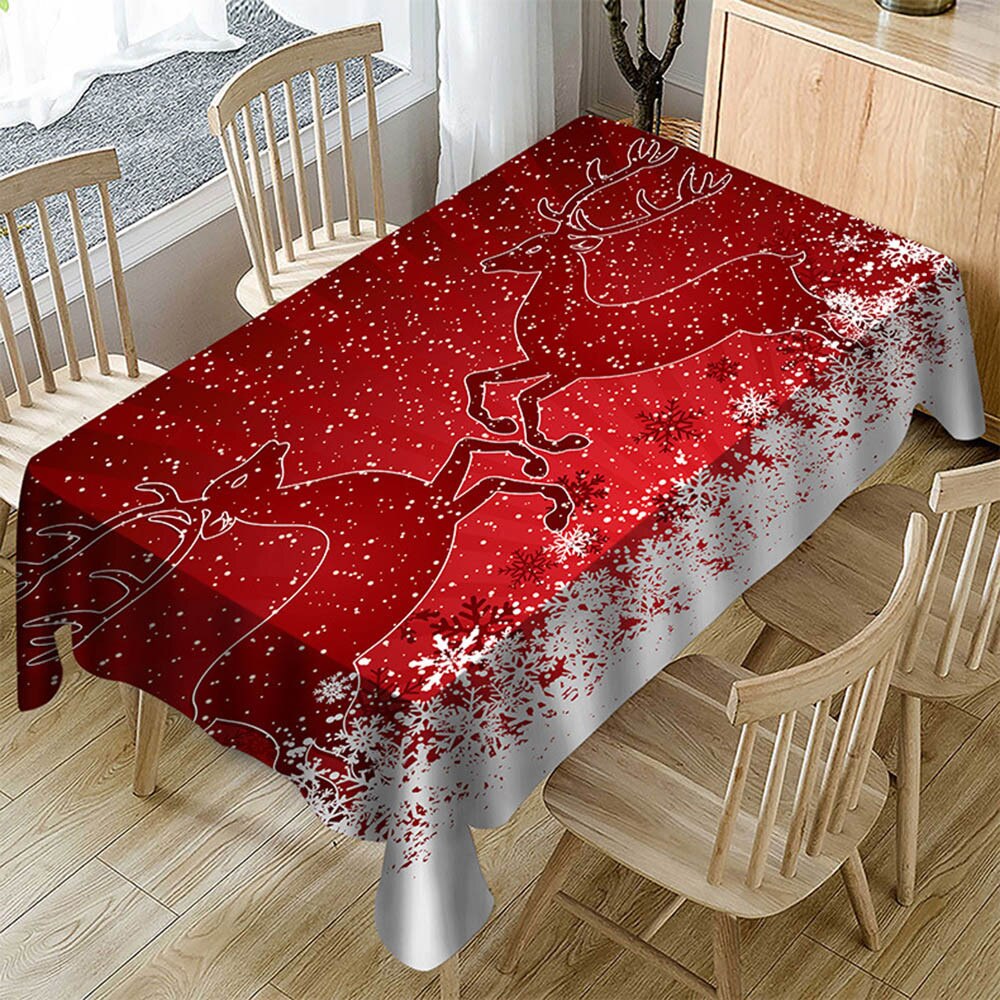 nappe rouge et blanche Noël