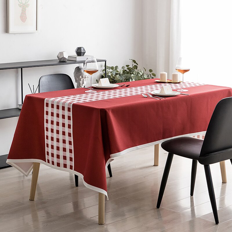 nappe rouge et blanche