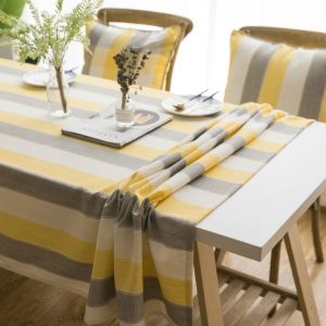 nappe jaune grise élégante