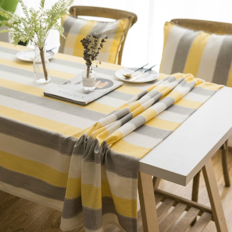 nappe jaune grise élégante