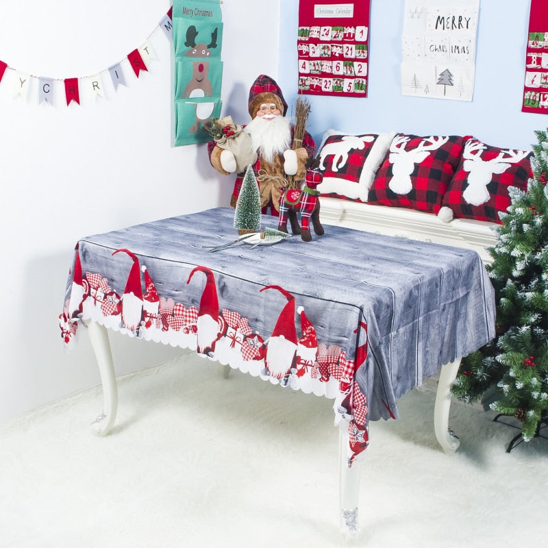 nappe grise Noël élégante