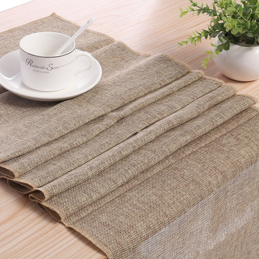 décoration table jute