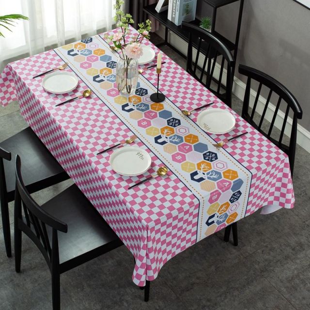 nappe rose en PVC