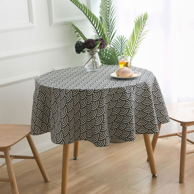 nappe ronde chic élégante