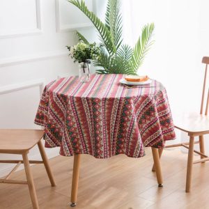 nappe ronde vintage élégante