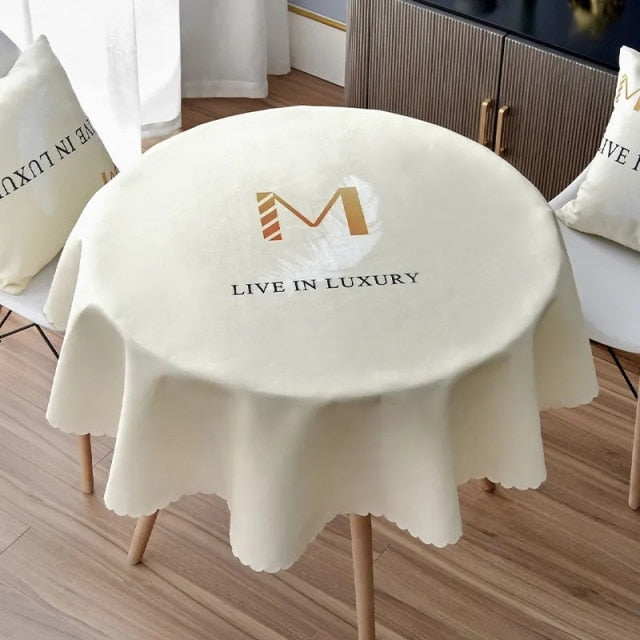 nappe ronde de table blanche