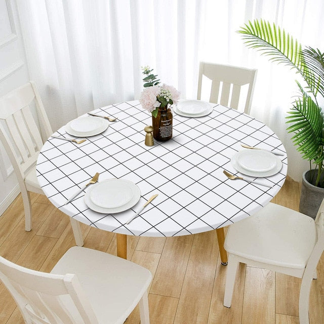 nappe ronde enduite élégante