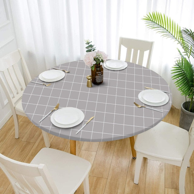 nappe ronde tissus élégante