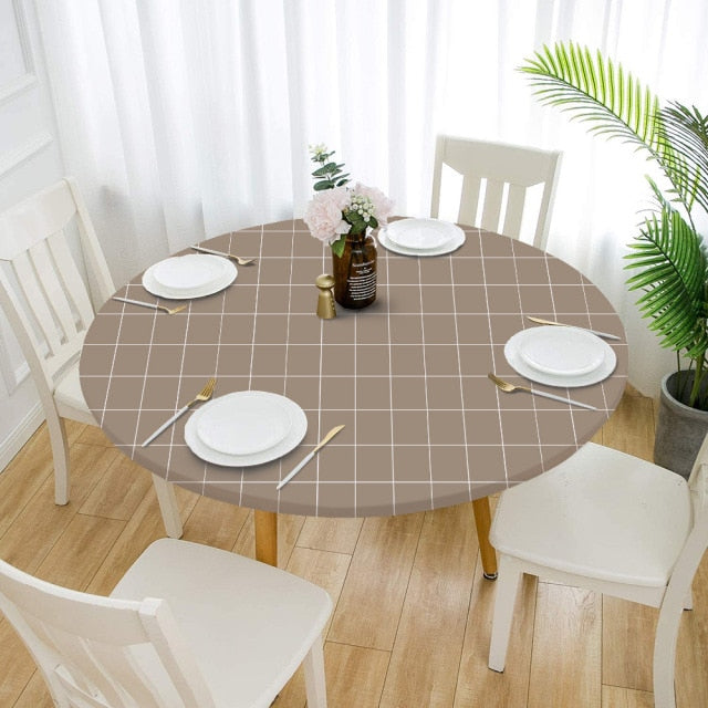 nappe ronde taupe