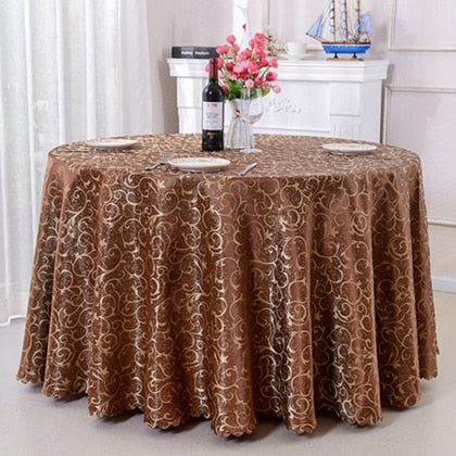 nappe ronde couleur café