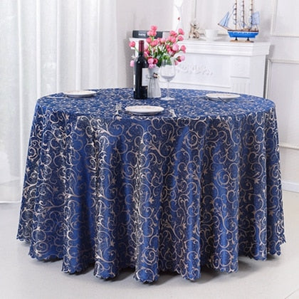 nappe ronde bleu marine