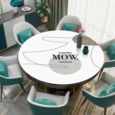 nappe ronde blanche