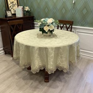 nappe ronde en coton élégante