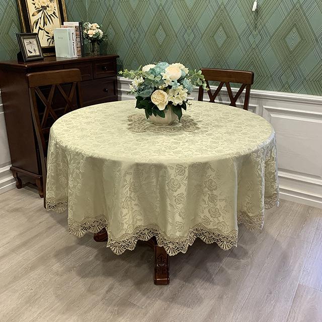 nappe ronde en coton élégante