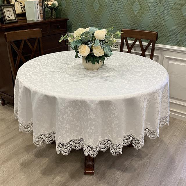 nappe ronde coton blanc