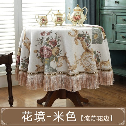 nappe coton enduit ronde