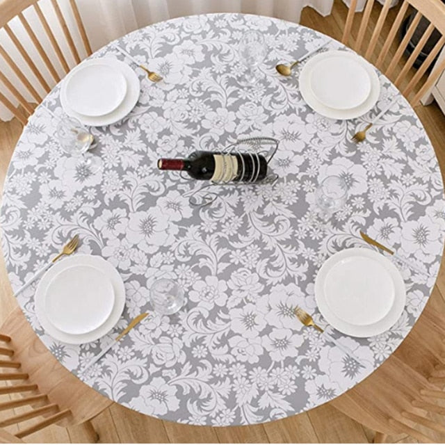 nappe ronde vinyle élégante