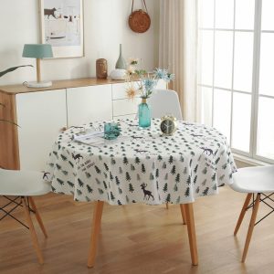 nappe Noël sapin vert