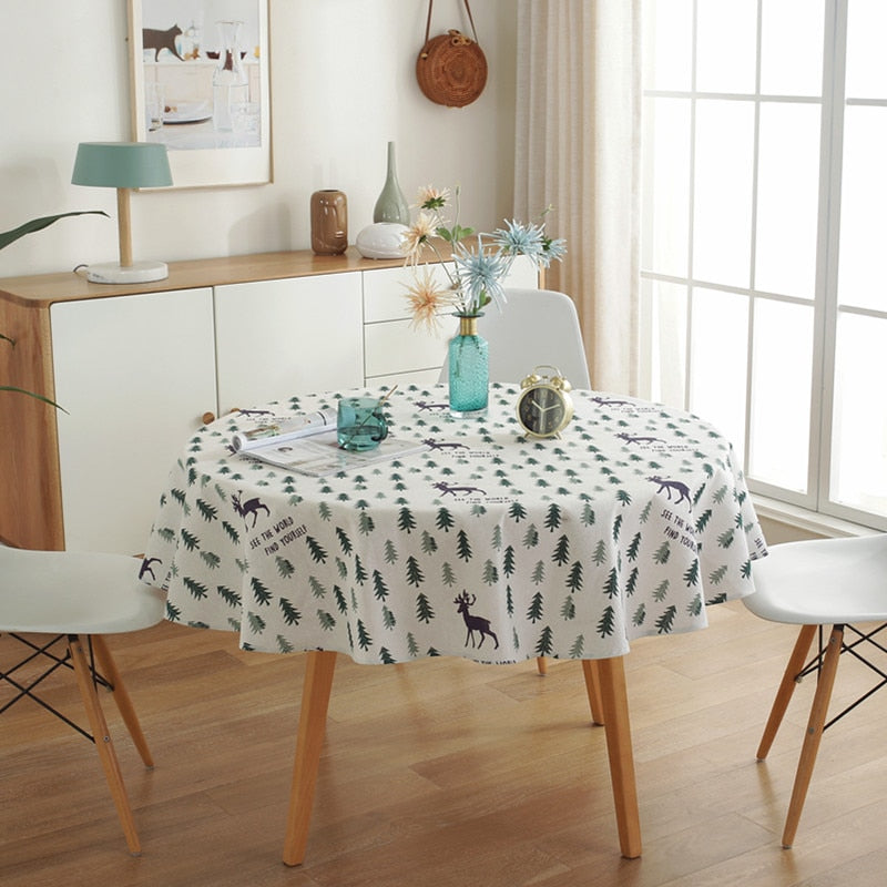 nappe Noël sapin vert