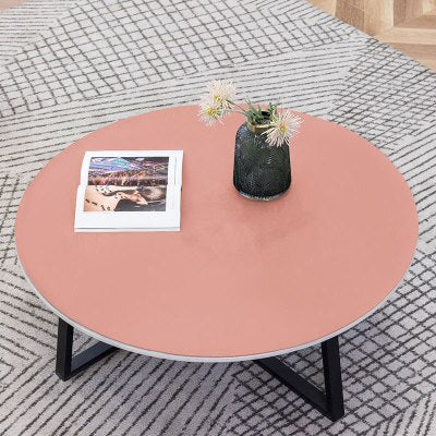 nappe ronde élégante pour table basse