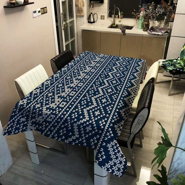 nappe de table rectangulaire tissu