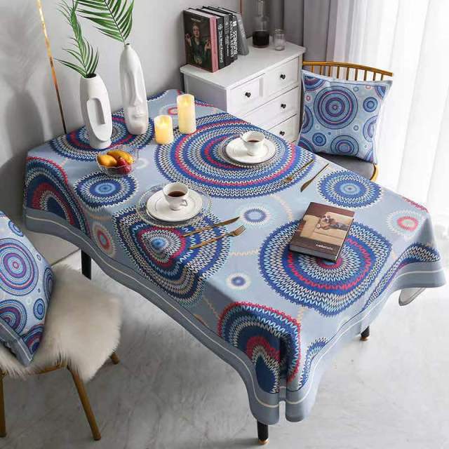 nappe élégante en lin et coton