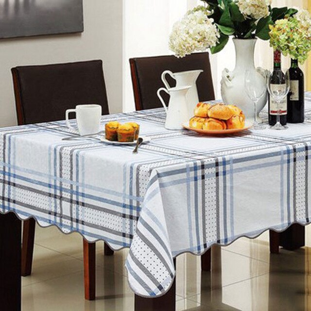 nappe anti tache design bleu