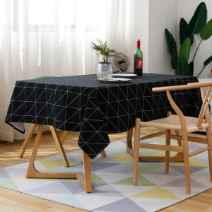 nappe noir tissu élégante