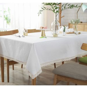 nappe blanche en coton