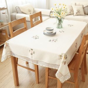 nappe blanche en coton