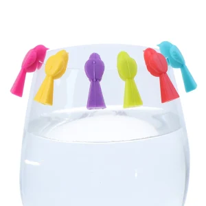 Marque verre en silicone oiseaux