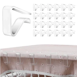 Pince nappe en plastique transparent