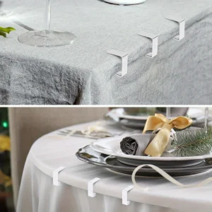Pince nappe table épaisse en acier inoxydable